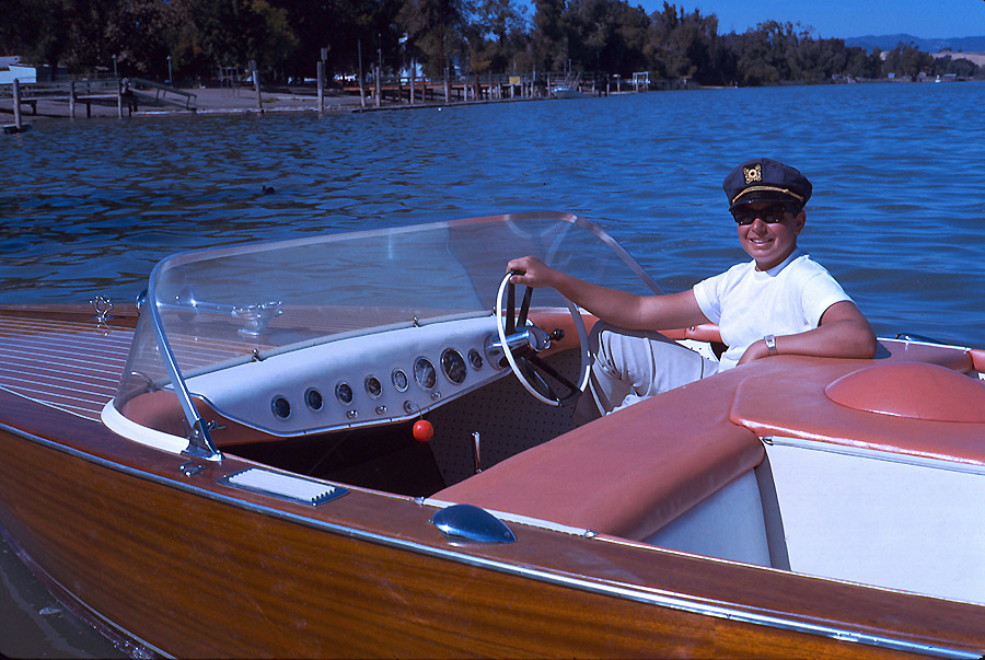 Me in the Lancer at Willow Point Fuel Dock, Lakeport, CA. That's Library park in the background - just past 1st street. 